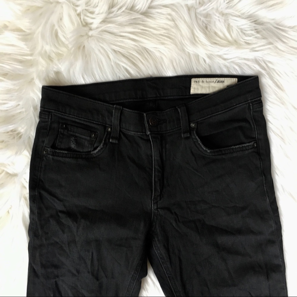 Distressed Rag & Bone Skinny Jeans - Picture 4 of 8